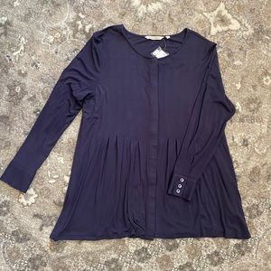Soft Surroundings Navy Tunic Top/Jacket Medium